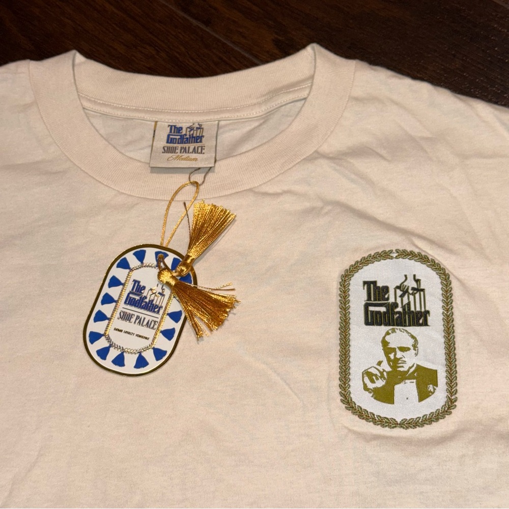 NWT! The GODFATHER x Shoe Palace Movie Promo T-Shirt Mens Size M Beige